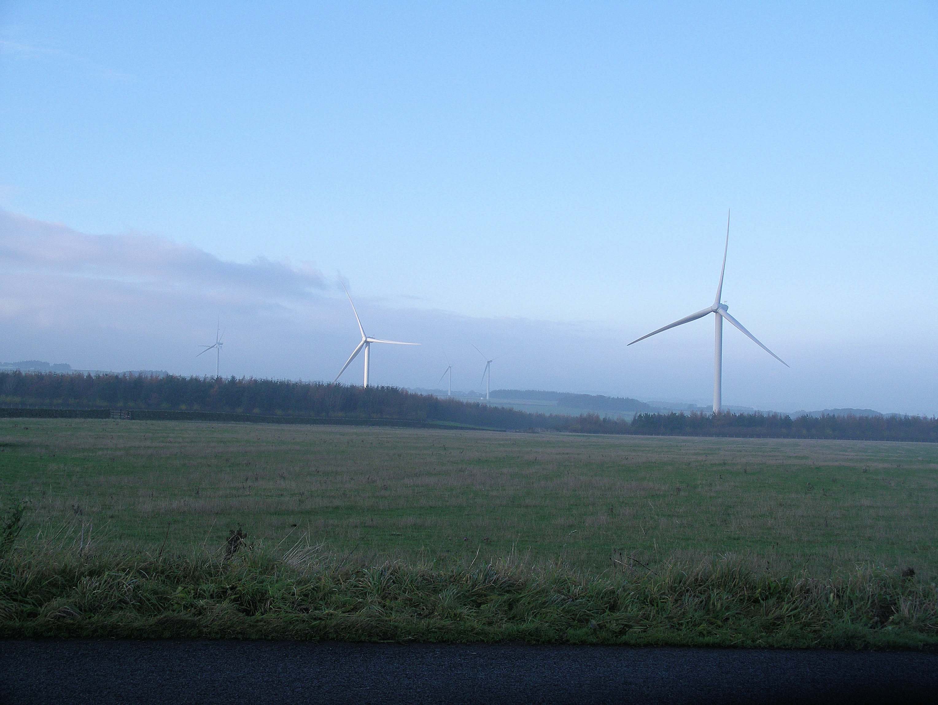 Wind Turbines near Tow Law